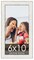 Photo Size Ornate White Picture Frame - UV Acrylic, Foam Board Backing, Hanging Hardware